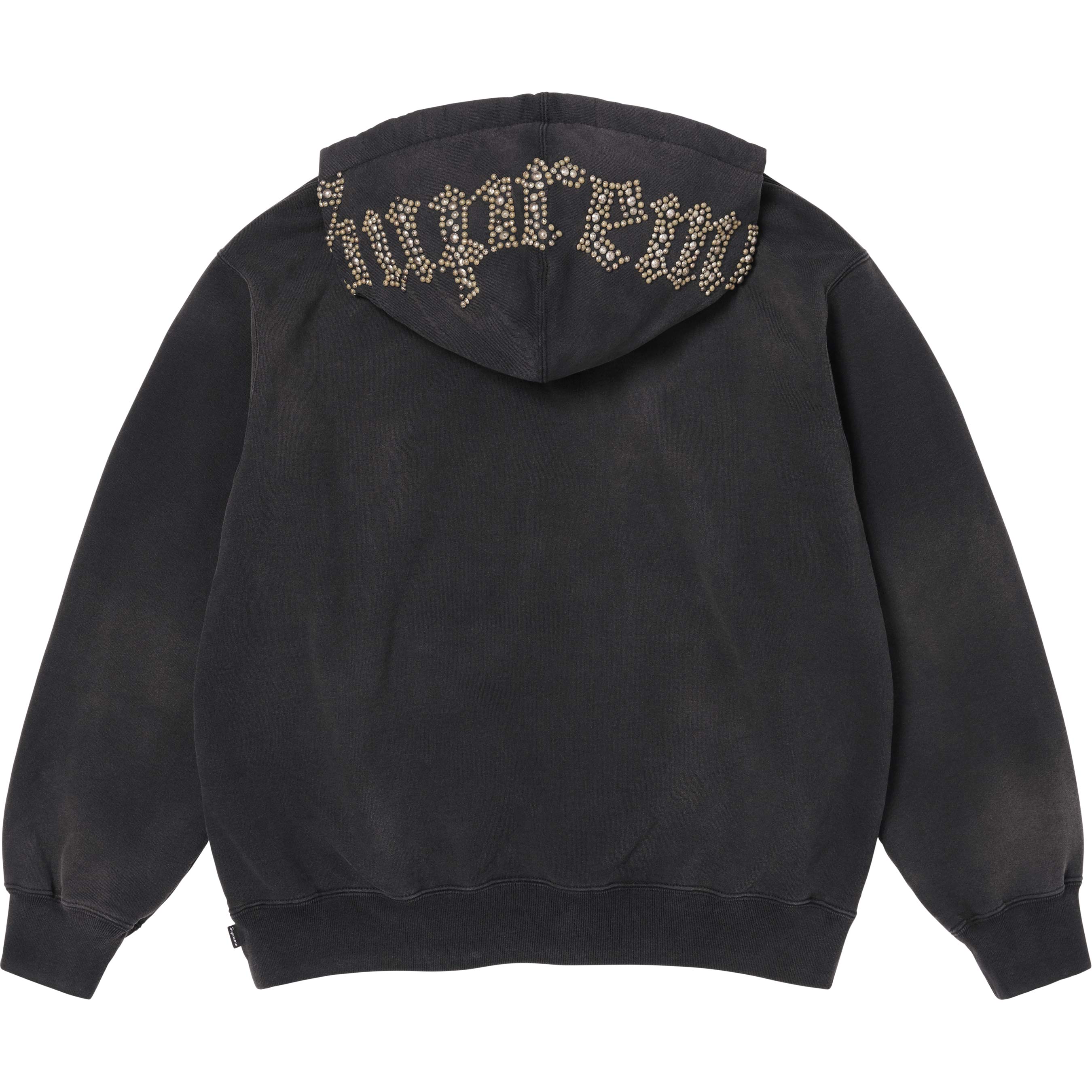 Overdyed Studded Hooded Sweatshirt view 7